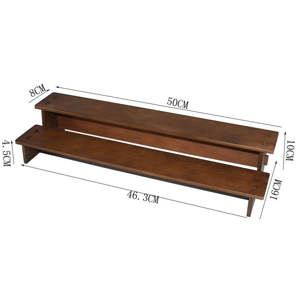 Armadi Brown Two Tier Bracelet Display Jewelry Rack Storage | Wooden Ladder