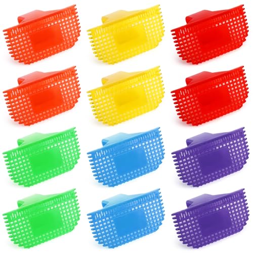 Leelosp 12 Pack Eco Bowl Clip Freshener Clip on Toilet Bowls Deodorizer Rim Hanger Air Freshener Fruity Scent Toilet Bowl Fresheners for Bathroom Car Wardrobe Kitchen(Bright Color)