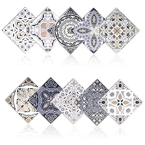20 Stück Fliesenaufkleber DIY marokkanischer Stil Peel and Stick Cover