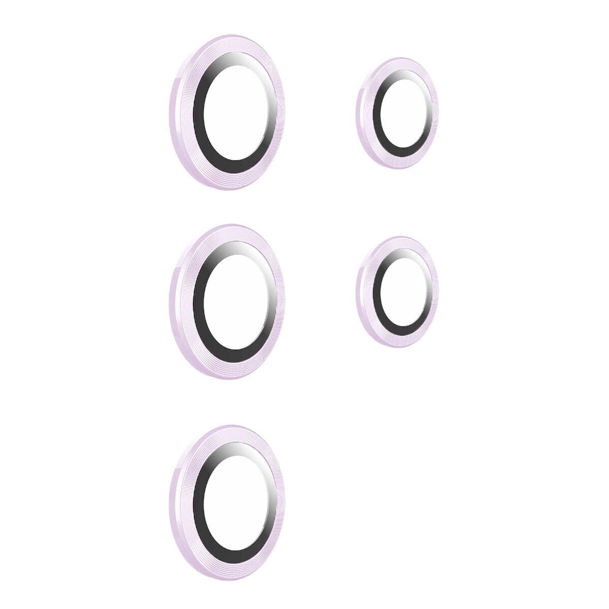 Zore Galaxy ile uyumlu S24 Ultra Kamera Lens Koruyucu Cam Filmi Derin Mor