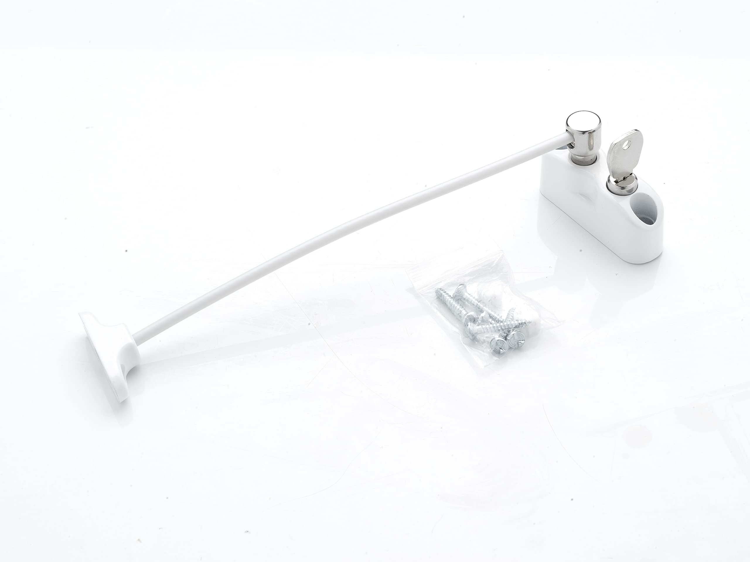 Cardea Pro Secure Child Safety Cable Window Opening Restrictor Lock - uPVC Suitable - Ideal for Safetyproofing Children and Pets - White (Single Pack)