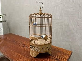 貴重　中国　骨董　アンティーク　木製　鳥かご Amazon.co.jp: 英国アンティーク高級鳥かごシノワズリ約15万円