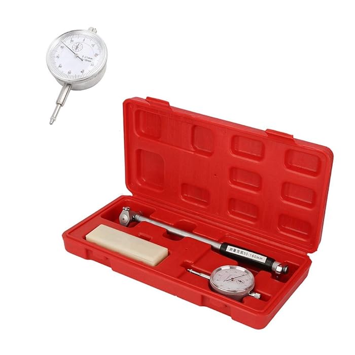 Buy 50160MM Dial Bore Gauge, Measuring Engine Cylinder Tool Kit Used