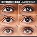 L'Oreal Paris Extensionist Waterproof Mascara, Lengthening, Volumizing, and Curling Formula For a Lash Extension Eye Makeup Look, Waterproof Black