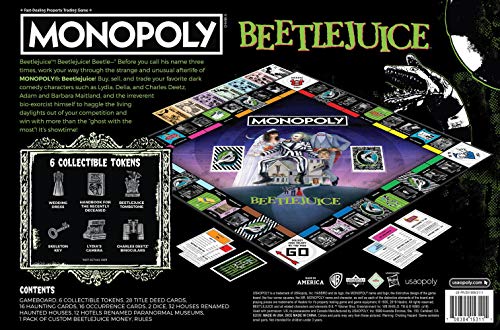 Monopoly Beetlejuice juego de mesa edición especial miniatura 5