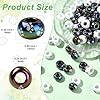 Gelirda 50Pcs Cute Acrylic Rondelle Beads with Paw Print Large Hole European Dog Paw Beads for Jewelry Making Crafts Supplies #1
