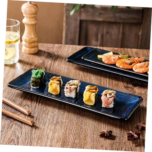 Plato Japonés de Cerámica Estilo Sushi Rectangular miniatura 6