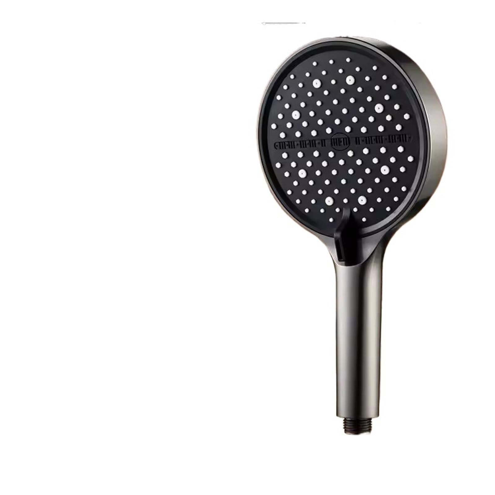 Soffione doccia a pioggia ad alta pressione, 15 cm, 7 modalità, portatile, con un tasto di arresto grigio, potente flusso d'acqua per il massimo relax e un'esperienza rinfrescante