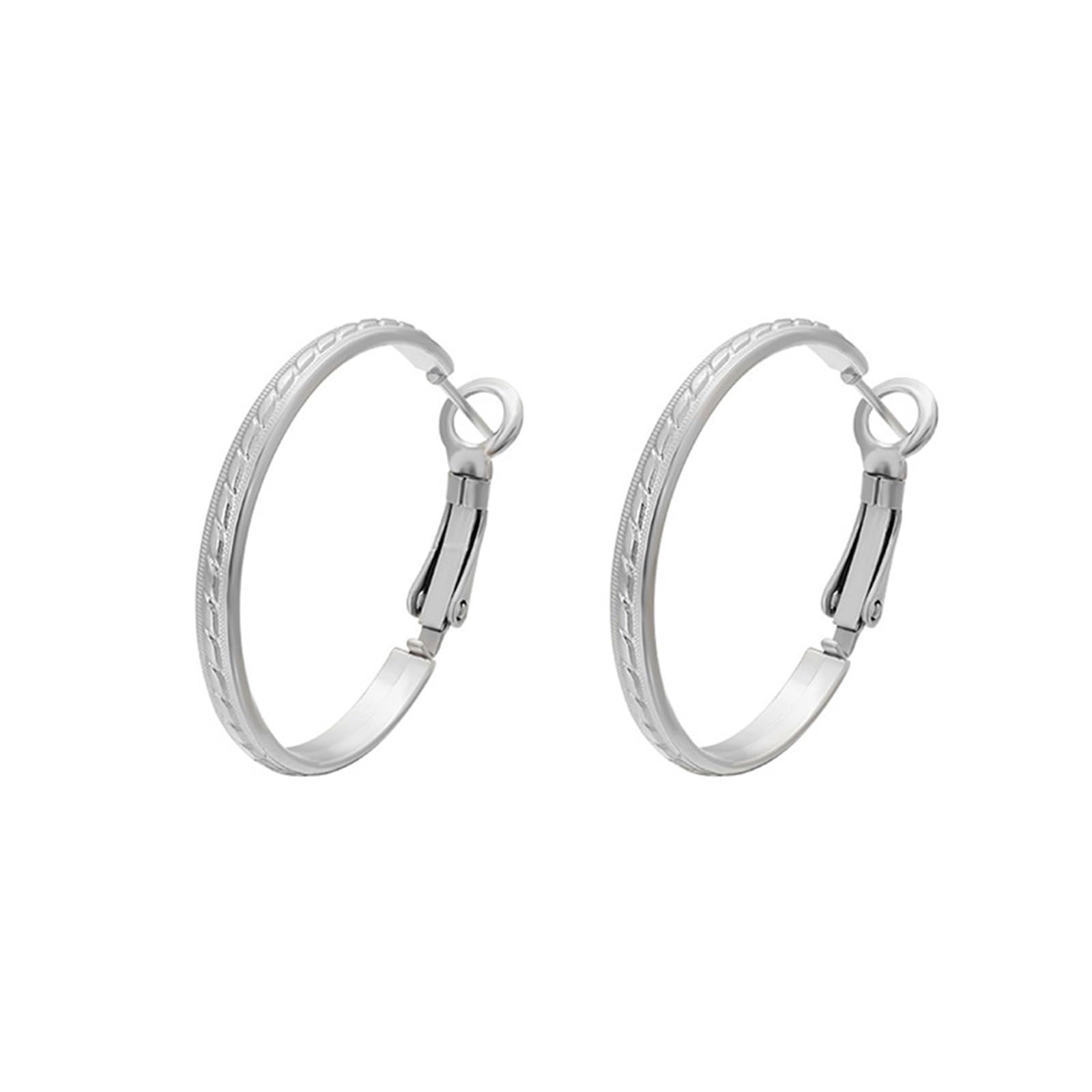 9K/14K/18K Weißgold/Platin Ohrstecker Ohrringe Damen