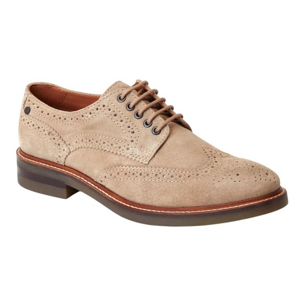 Base London Hatfield Brogue buty męskie z zamszu