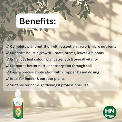 Image of Plant Booster 60 ML Dropper | All In One | All Macro & Micro Nutients | For Fast Growth | Strong Roots | More Flowers (Plant Booster 60ML | Pack of 2)
