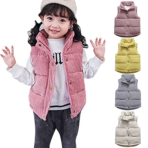 Baby Boys Girls Corduroy Jacket Toddler Kids Sleeveless Fleece Winter Coat Vest Sherp𝐚 Button Down Warm
