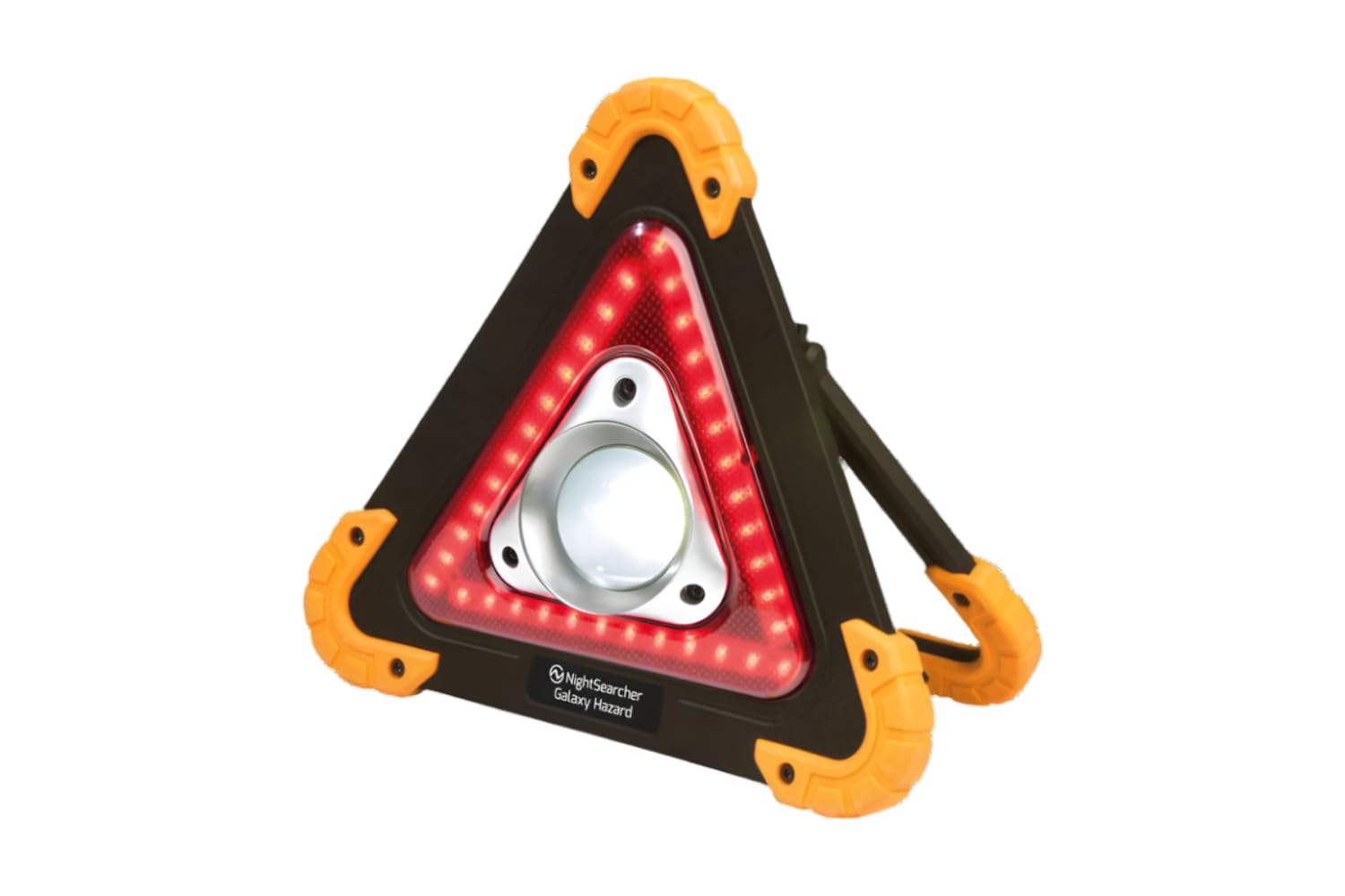 Nightsearcher Multicolour Galaxy Hazard – A Compact, Heavy Duty, And Foldable Rechargeable Led Hazard Warning And Safety Triangle With Usb Power Bank