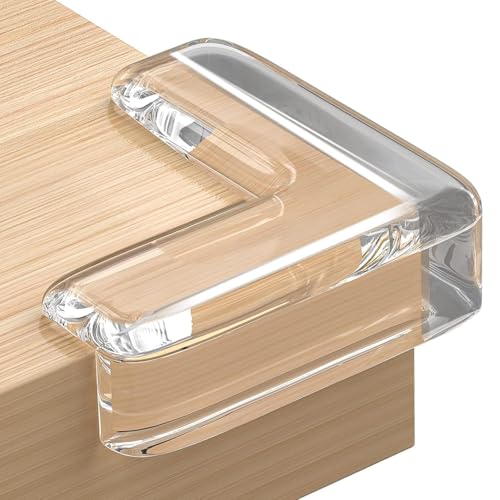 ABC L Shape Corner Protector Baby Table Protectors for Protector Guards Clear Protectors for Furniture Protectors Guards Proof Covers Safety Pack of 12