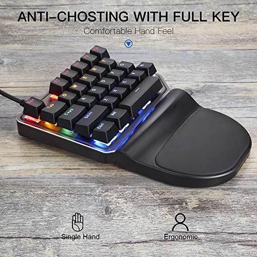 Teclado Mecánico Mini K27 MOTOSPEED USB miniatura 4