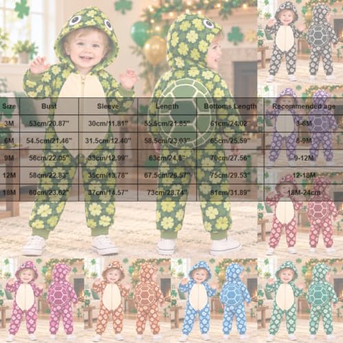 Baby Boy Girl Hooded Romper, Long Sleeve Jumpsuits Full Zip Onesie Clothes - image 6
