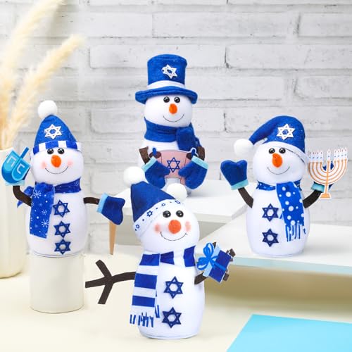 Kasyat-Hanukkah-Decorations-for-Home-Indoor-4-Pack-Hanukkah-Plush-Snowman-Doll-Hanukkah-Decor-Hanukkah-Ornaments-Chanukah-Decorations-Jewish-Gifts-for-Hanukkah-Decorations-Party-Supplies-787-High Kasyat Hanukkah Decorations for Home Indoor 4 Pack Hanukkah Plush Snowman Doll Hanukkah Decor Hanukkah Ornaments Chanukah Decorations Jewish Gifts for Hanukkah Decorations Party Supplies 787 High