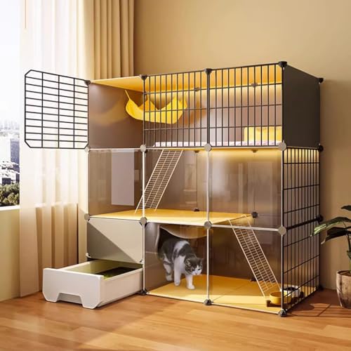 Villa pour chat à monter soi-même pour un salon ordonné et un chat heureux