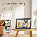 10.1 Inch WiFi Digital Picture Frame, 1280x800HD IPS Touch Screen Digital Photo Frame Electronic,16GB Memory, Auto-Rotate, Wall Mountable, Share Photos/Videos Instantly via Uhale App from Anywhere - Image 3