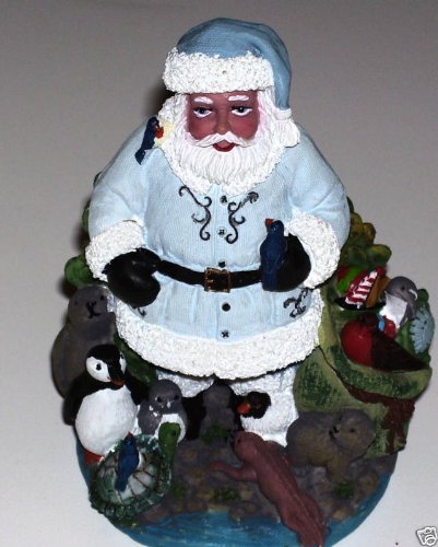International Santa Claus Collection Galapagos Island Santa 2008 Collectible Figurine White Solid Modern Holiday Santa Claus Figurine