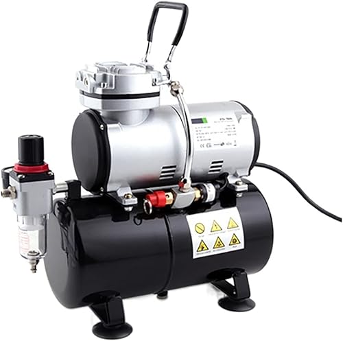 Miniatura 1 de RUMBERGER Mini bomba eléctrica portátil AS-186 compresor de aire ajustable para el hogar, mini bomba de compresión de aire sin aceite con válvula de