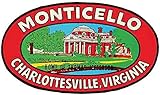 Monticello Charlottesville Virginia Vintage Decal Sticker Souvenir Skateboard Laptop