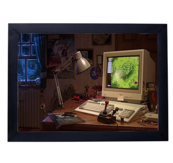 quadro decoração gamer retro nerd computador p8484