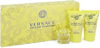 Versace Yellow Diamond 2 Piece Gift Set For Women (Eau De Toilette Spray, 3 Ounce + Body Lotion, 3.4 Ounce)