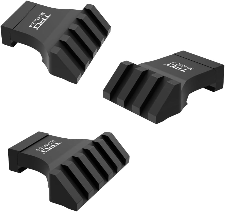 TPO 45 Degree Offset Mount Low Profile Picatinny Offset Mount for Flashlight Laser Sights Optics
