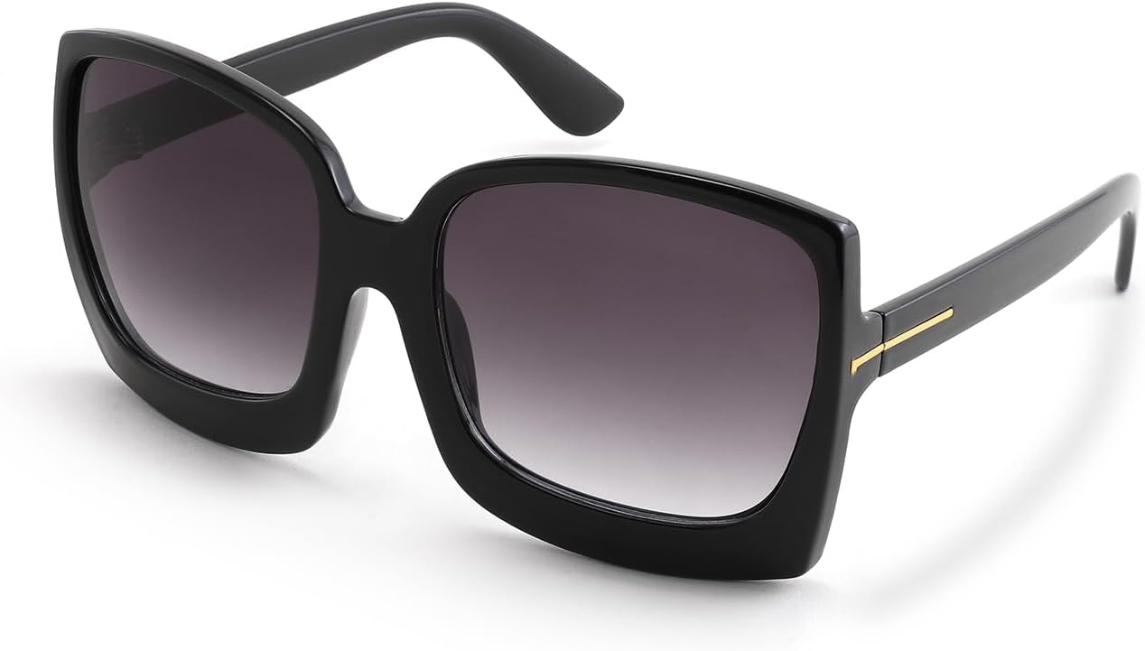 Oversized Retro Square Round Women Sunglasses Large Frame Vintage Women Shades K7075