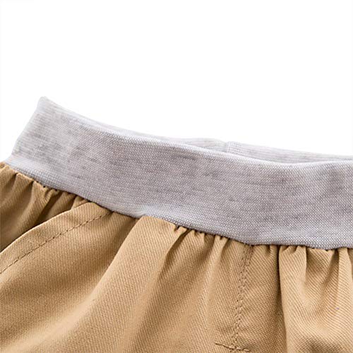 BAOBAOLAI Roupas para bebês meninos Camisetas estampadas com lapela e shorts Roupas de verão