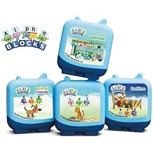 tonies Alphablocks Audio Clever Pocket Tonie Set, for use with Toniebox