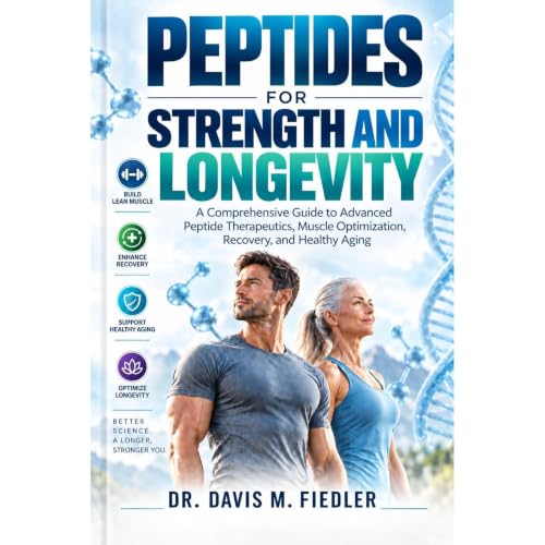 Peptides for Strength and Longevity Audiolibro Por Dr. Davis M. Fiedler arte de portada