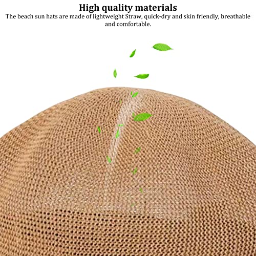 Gorra Newsboy de verano para mujer, gorra de paja khaki miniatura 3