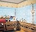 Concord Wallcoverings BT2837B - Carta da parati per bambini, motivo nave, pirati, vestiti, borsa da tavolo, colore: crema, blu, marrone, rosso, 40,5 cm x 15 m