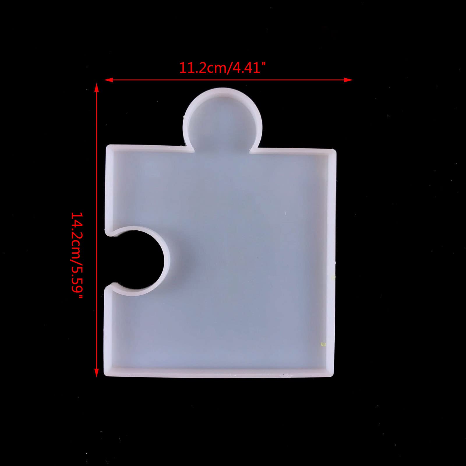 appuivbt Handmade Puzzle Coaster Molds,Resin Casting Mold Cup Mat Mug Pad Silicone Mold for Resin Epoxy,Jewelry Making