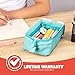 ZIPIT: Lenny Pencil Case - Light Teal - Large Storage Capacity Zipper Pouch, Makeup-Stationery Bag, School-Travel, Washable Polyester, Kid-Teen-Adult