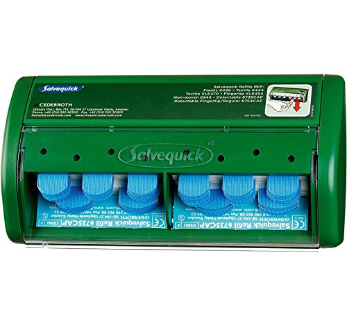Distributeur Salvequick détectable bleu Cederroth CD2BV1 pour pansements de premiers secours