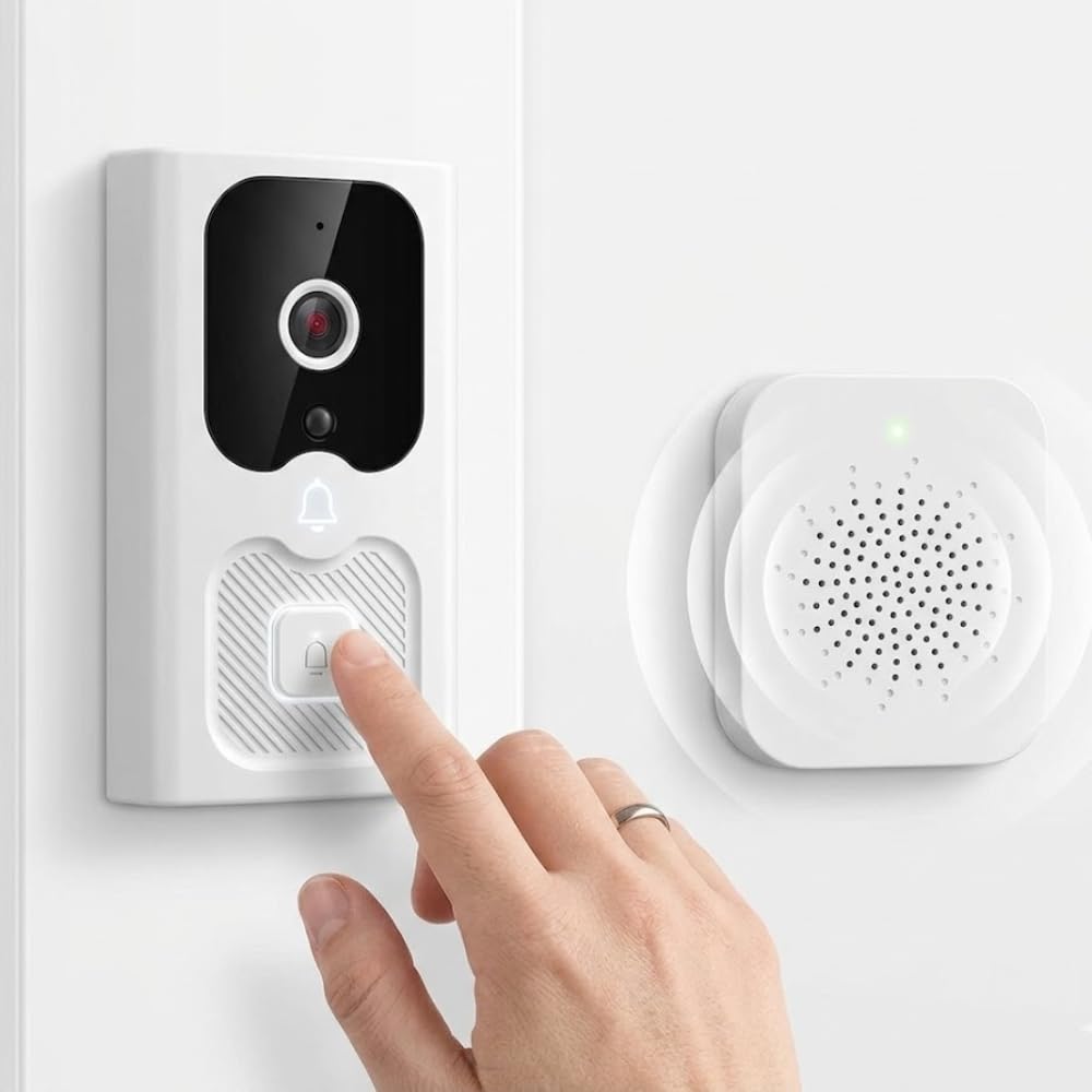 Drumstone (𝐒𝐩𝐞𝐜𝐢𝐚𝐥 𝟏𝟓 𝐘𝐞𝐚𝐫𝐬 𝐖𝐚𝐫𝐫𝐚𝐧𝐭𝐲 Smart Video Doorbell with HD Camera | Motion Detection, Instant Alerts, Weatherproof Design, Adjustable View Angle, Wireless Intelligent-picture-22
