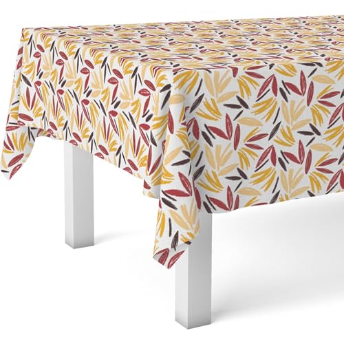 ECOMMERC3 Wachstuchtischdecke abwaschbar rechteckig 250x140 cm Odet Rot – Ansicht 1