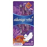 Always Radiant Overnight Pads, Size 4, 22 Count, Light Clean Scent