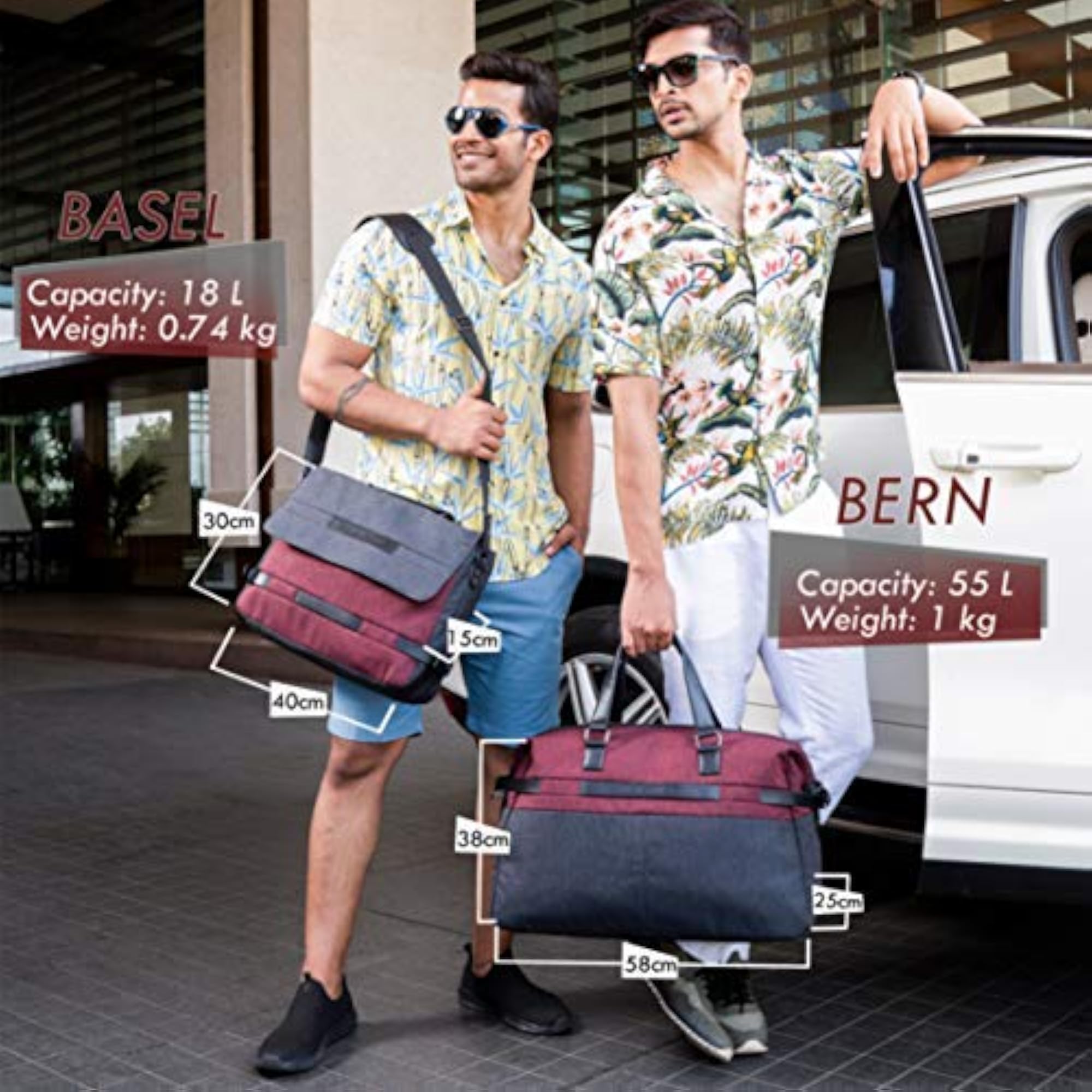 Basel Grey-Maroon Messenger Bag, Stylish and Functional
