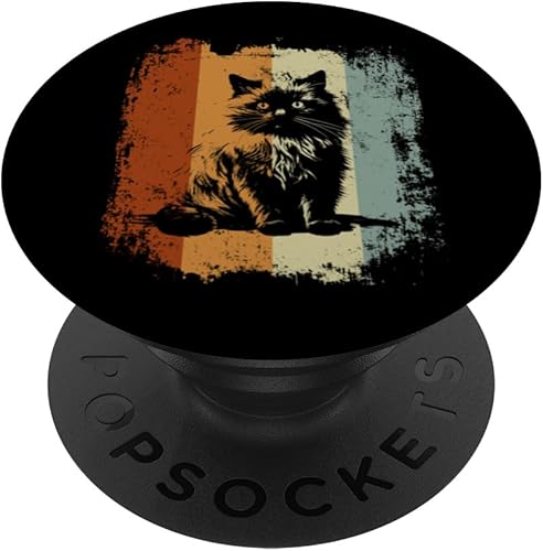Retro Vintage Design Himalayan Cat PopSockets Swappable PopGrip
