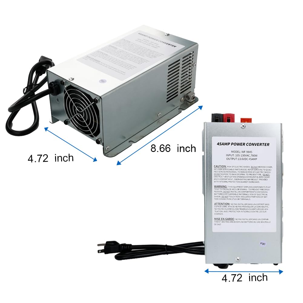 WATERWICH Convertidor de potencia RV de repuesto para WF-9875 WF-9875-AD-MBA convertidor de 75 amperios AD unidad de repuesto de montaje de placa principal
