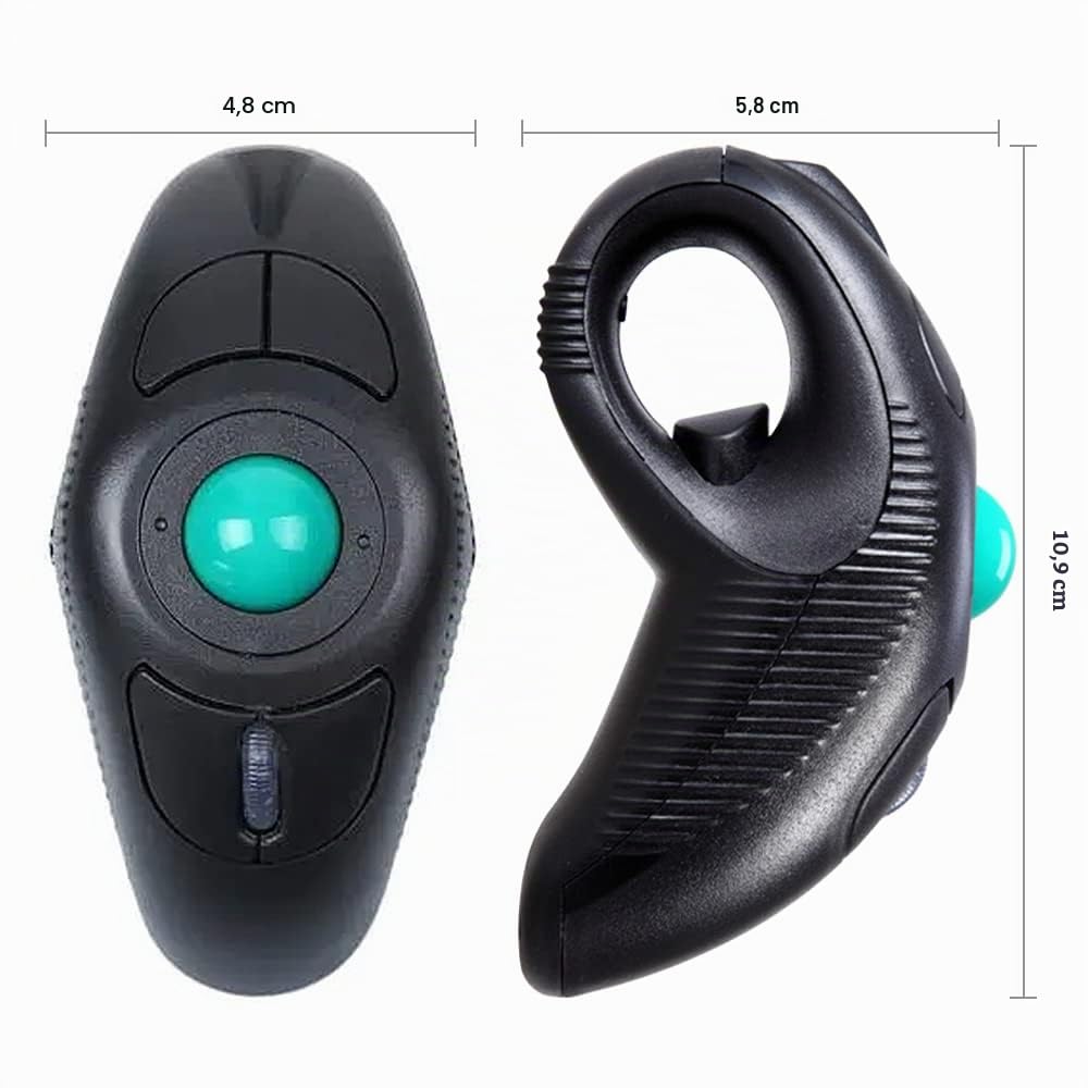 Souris Trackball Souris sans Fil USB Hanheld avec Laser pour droitiers ou gauchers