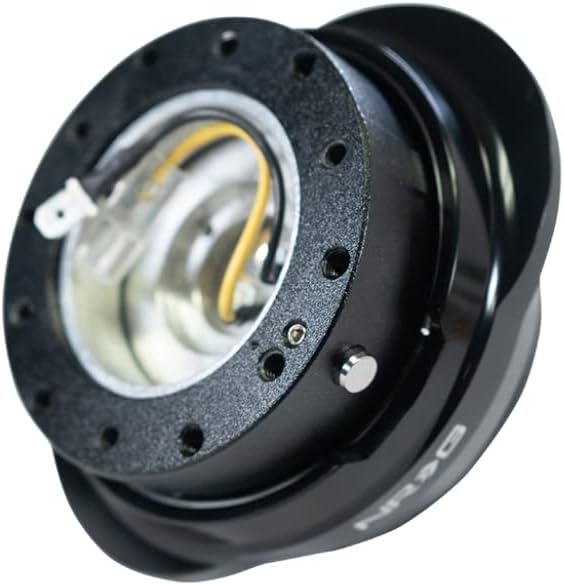 NRG Quick Release - Black Body/Shinny Black Oval Ring SRK-220BK + U.S. PERFORMANCE LAB