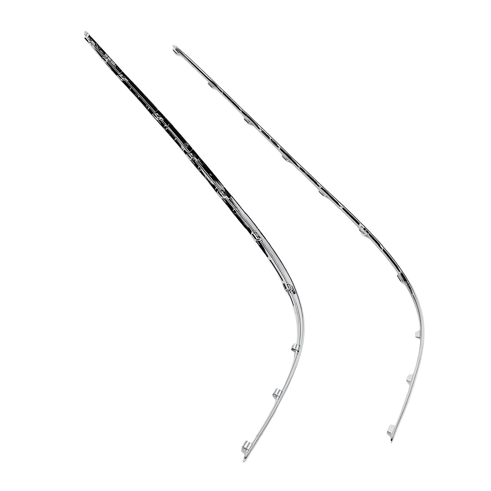 Modanatura Rivestimento Paraurti Anteriore per Restauratore Estetico Auto Classe CLK 2003-2006 2 Pezzi