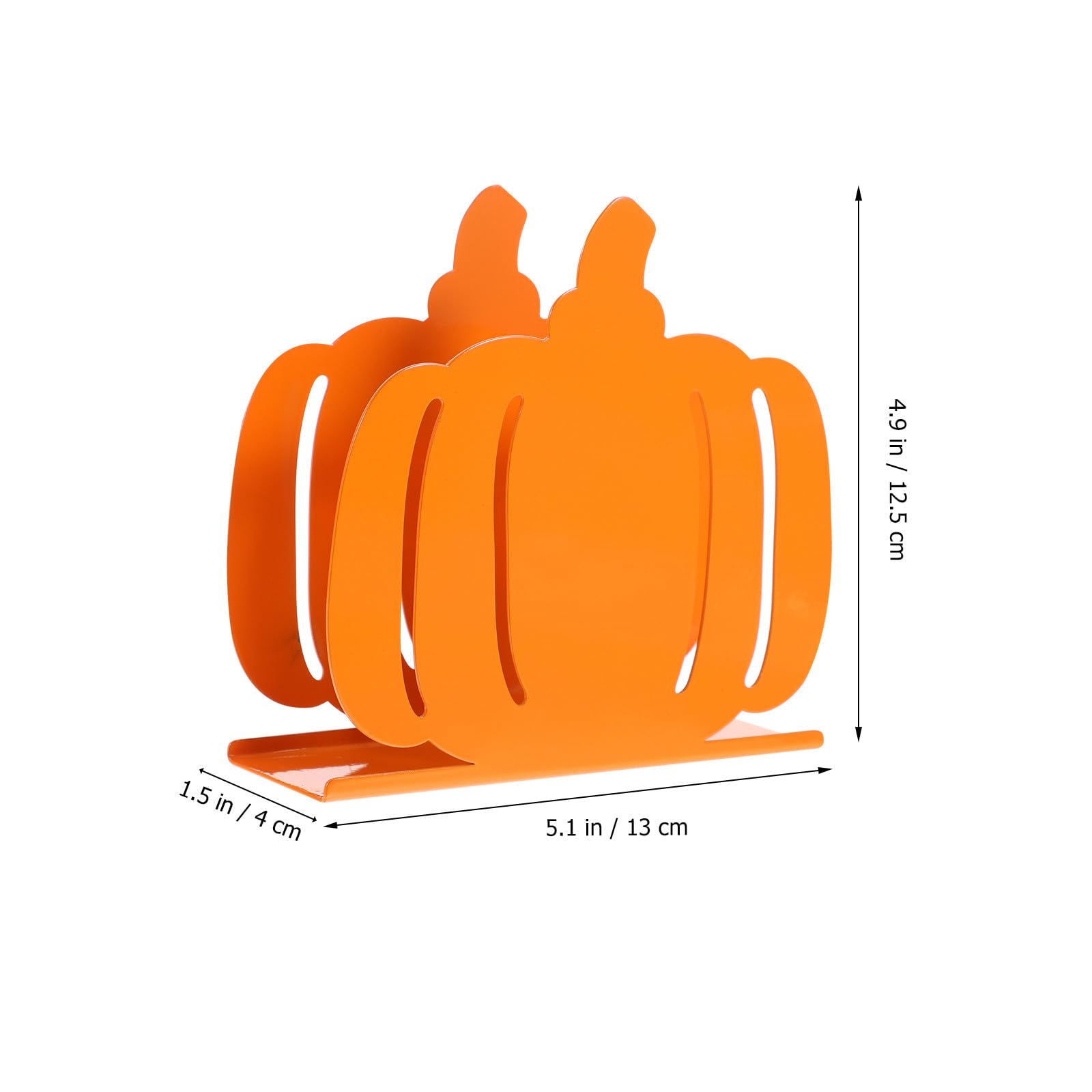 4 Piezas Servilletero de Hierro en Forma de Calabaza