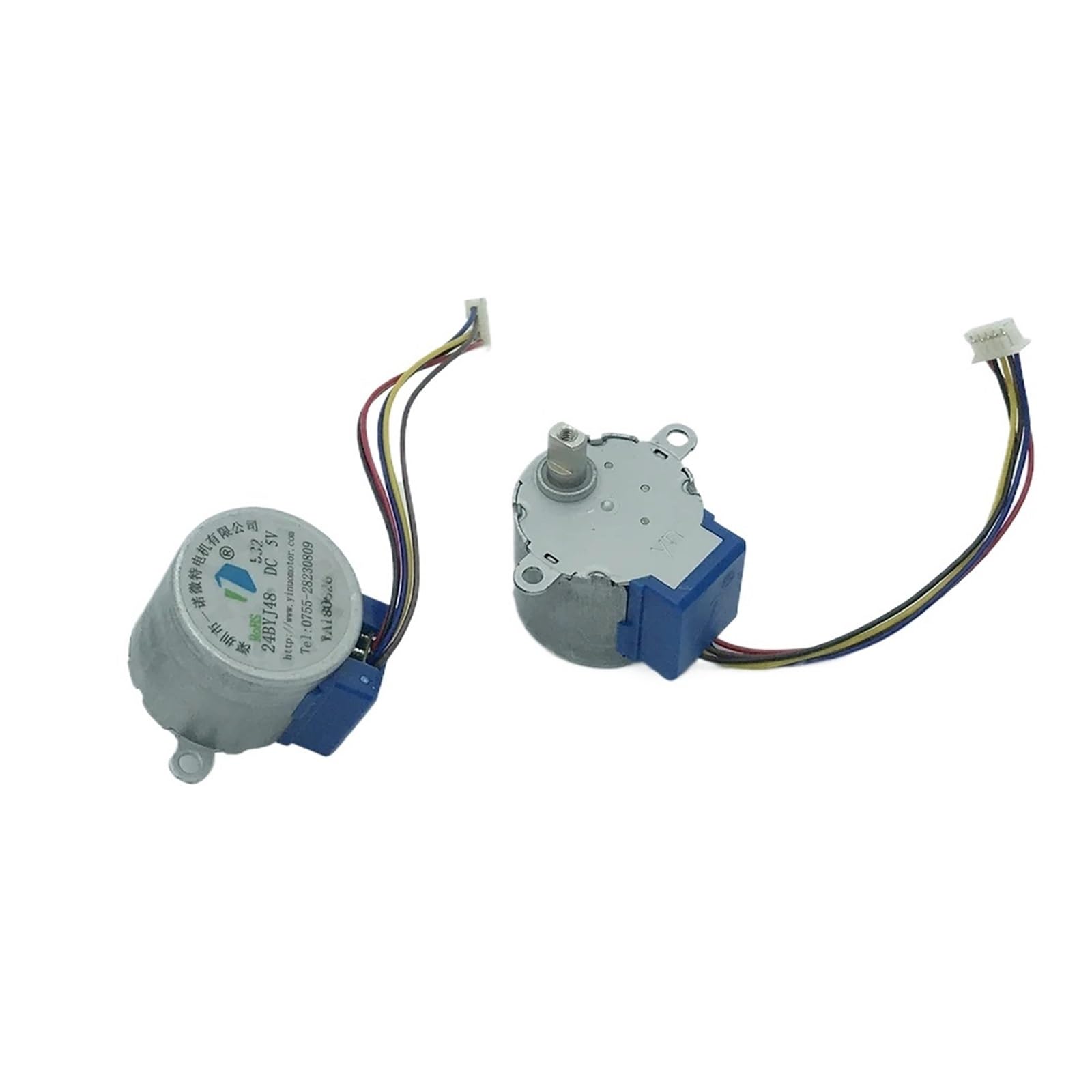 VXAXPOHZA 24BYJ 24mm Stepper Starter DC 5V 4 Phase 5 Wire Long Shaft Small Deceleration Gearbox with Cable
