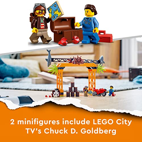 City Stuntz Sfida Acrobatica Attacco dello Squalo, Moto Giocattolo con Minifigure, Giochi per Bambini dai 5 Anni in su, Idea Regalo 60342 - Lego - Immagine 5